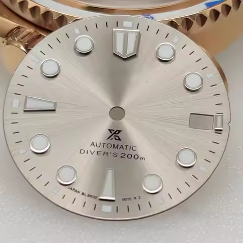 28.5mm 2025 New NH35 NH36 Watch Dial S logo Sunray 62MAS Prospex Green Luminous Mod Fit NH35