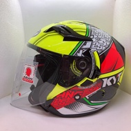 Helmet KYT Venom Azlan Shah Double Visor ( Open Face )