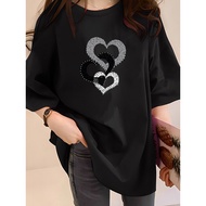 [AMYGO] 2Y707 Baju T Shirt Lelaki Man Tshirt 大码宽松T恤女裝上衣女生衣服 Plus Size Loose Man Clothes