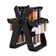 condiments organizer Kitchen Rotating Ferris Wheel Glass Seasoning Rack Set Seasoning Bottle Season