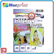 Blueprint Photo Paper A6 Glossy 200gsm/small 4R Photo Paper Size