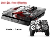 Harley Quinn Front &amp; Back Vinyl Decal Skin Sticker for PlayStation 4 Console &amp; Controller