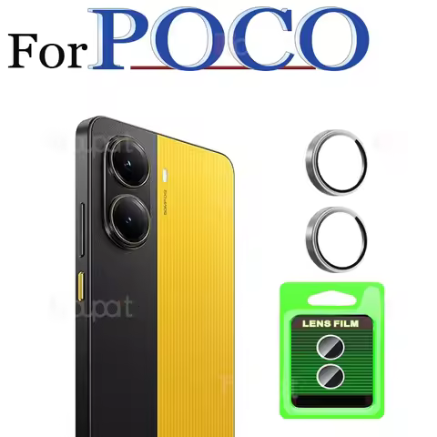 Newly Upgraded Camera Protector For Xiaomi POCO X7 Pro Glass Camera Lens film Metal frame 3D Design 