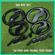 PERODUA AXIA 2023 2024 AV / Spec H / Spec X / ECO IDLE Emblem Logo Glossy Black / Matte Black