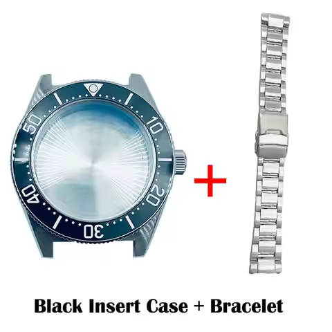 Watch Parts Solid 40mm Stainless Steel 62MAS/SPB143 Case Sapphire Glass Black Insert Suitable For NH