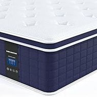Coolvie 14 Inch California King Mattress, Hybrid Cal King Mattress in a Box, Medium Firm Feel, 4 Lay
