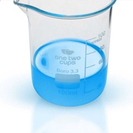 One Two Cups Multifunctional Borosilicate Glass Chemical Lab Measuring Cup - GG-17