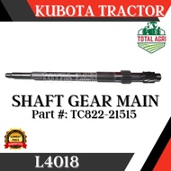 Shaft Gear Main Drive Kubota Tractor L4018 Part : TC822-21515