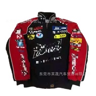Jacket Winter Motorcycle Riding Racing Suit Retro F1Cotton Jacket College Style Motorcycle Casual Eu