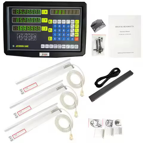 2 Axis Digital Readout 3 Axes DRO Display And Linear Scale Encoder Measuring Ruler for Milling Lathe