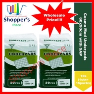 COSMO Med Underpad with SAP- 60 x 90cm/75 x 75cm 70G, Pack/10s