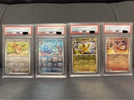4連號 Pokemon PTCG 日版 PSA10 SV2a 151 伊貝伊布 master ball 4連號 水伊貝 雷伊貝 火伊貝