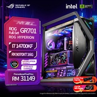 ASUS GR701 Intel I7 14700KF RX9070XT DDR5 32G Z790 Desktop Assembled Gaming PC CS2 Valorant PUBG Del
