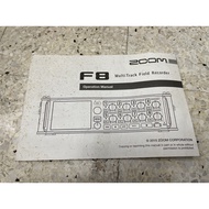 Zoom F8 Field Recorder User Instruction Manual