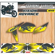YAMAHA VIXION NVL STRIPING VARIATIONS - VIXION NEW HAYABUSA MOTIF stiker motor