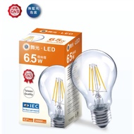 LED Filament Bulb 6.5W Clear Light A60 Edison Yellow Full Voltage 60mm