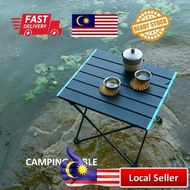 Outdoor Aluminum Camping Table Fordable Portable Barbecue Picnic Campfire Table Easy Carry Meja Lipa