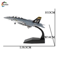 chulisia 1/100 Scale F/A-18 Strike Diecast Military Model w/ Dispaly Stand Room Decor