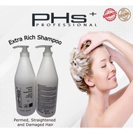 PHS+ Professional Extra Rich Shampoo 1000ml (permed, straightened and damaged hair) XS