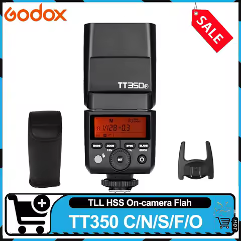 Godox TT350 C/N/S/F/O Mini TTL HSS on-Camera Flash Light 2.4GHz Wireless Transmission 1/8000s Speedl