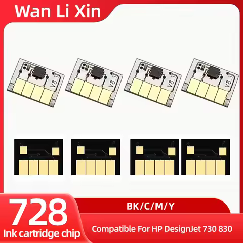 300ML Chip Compatible For HP 728 728XL HP728 Cartridge Chip For HP DesignJet T730 T830 Printer 9J68A