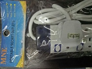 Extension plug 3-way 1.8Meter