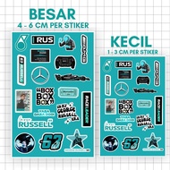 F1 Sticker Pack Formula One George F1 Mercedes-benz Sticker Pack