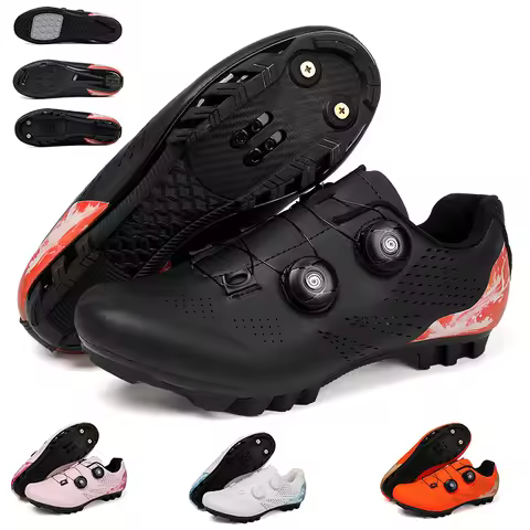 Professional Cycling Shoes Men's Competitive Road Cycling Shoes Detachable Heel Women's Cross-Countr