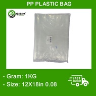 PP PLASTIC BAG / 12X18 inch/ JCP0014 / JCP/ 1KG