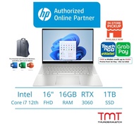 HP Envy Silver Laptop (i7-12700H/16GB RAM 1TB SSD/16"WQXGA 120Hz/RTX3060/W11) [MS Office Bag] 16-H0005TX 6J966PA