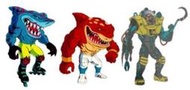 《密斯特喬》預購10月 Mattel鯊魚俠 30週年 飛俠智多星 &amp;肥俠大力丸 &amp;雙面博士 三隻一組 16cm