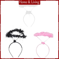 AOTO Angel Halo Headband Angel Feather Headdress Cosplay Christmas Hair Accessories