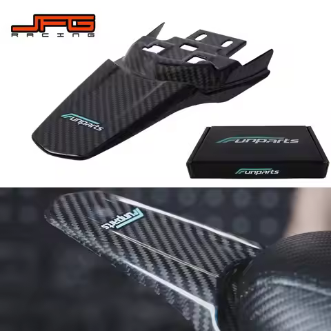 Funparts Motorcycle Rear Fender Mudguards Carbon Fiber For Surron Sur-Ron Sur Ron Lightbee Light Bee