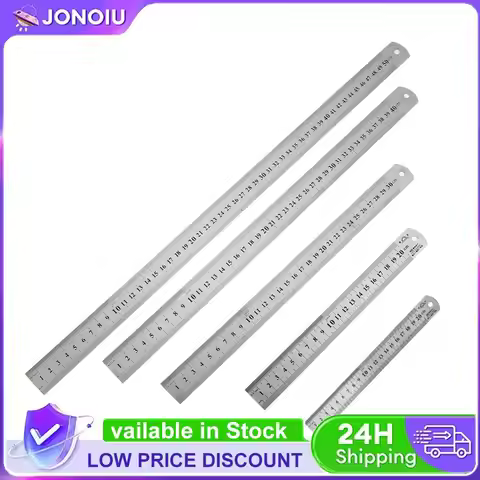 Stainless Steel Ruler Millimeter Ruler High Precision Metal Straight Edge Ruler Measuring Ruler for