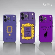 TP-1 Classic TV F-Friends Phone Case For IPhone 17 16 15 14 13 12 11 Pro Max Plus Mini Black Frosted
