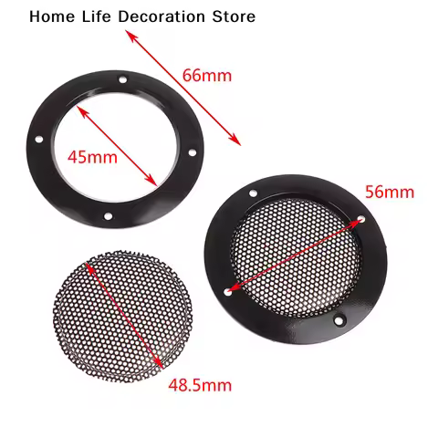 【TG】2 Pcs Round Audio Speakers Protective Cover 2 Inch Protective Mesh Net Grilles Speaker Circle Sp