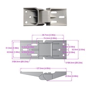 Small Small Universal Freezer Door Spring Hinge Clamshell Refrigerator Door Refrigerator Door Hinge 