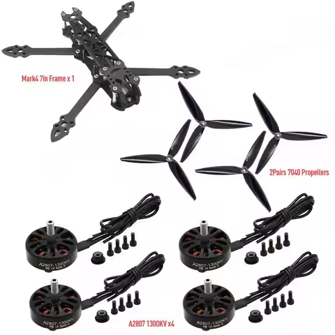 2/4PCS A2807 X2807 Brushless Motor Set 1300KV 4S/1700KV 6S for Mark4 7inch FPV Freestyle/LR7 Drones 