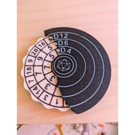 Dungeons and Dragons spinning dice (with bearing)