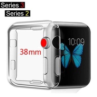 【38mm】SLGOL Series 2/3 case for Apple I watch, I Watch Case Soft TPU Screen Protector All-around Protective Ultra-thin Case Cover for Apple Watch Series 2/3