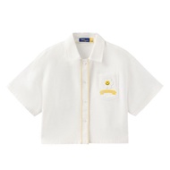 wiggle wiggle | เสื้อแขนสั้นปักลายดอกไม้สไมลี่