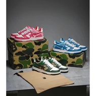 Bape Couple Toe Shoes Grizzly Panda Five-pointed Star Ape Men Women Casual Couple Songtong Casual Re