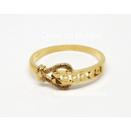 916 Gold New Pattern Ring