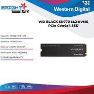 WD BLACK SN770 M.2 NVME PCIe Gen4x4 SSD - 500GB/1TB/2TB