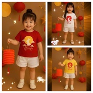 Stylish Mid-Autumn Festival T-shirt for girls Bong kids, T-shirt for girls PRINTED with 5D ped, soft