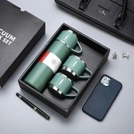【FYP】 Vacuum Flask 1set Thermal Mug 500ml/16.9oz Stainless Steel Vacuum Insulated Bottle With Cup Fo