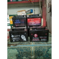 aki bekas sepeda motor copotan bisa stater untuk motor ,beat ,scopy,