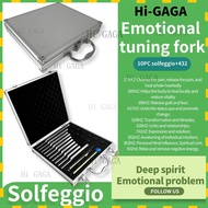 疗愈音叉🔔Solfeggio+432HZ Tuning Fork Set Tuning Fork 10 Piece Set Aluminum Alloy Tuning Fork 174HZ 528HZ