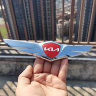 BuyV All New KIA Logo Metal Car Emblems Sticker Car Front Hood Bonnet Logo Badge Accessories For Kia