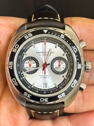 九成新 HAMILTON PAN EUROP 高對比熊貓面 自動機械計時腕錶 附 原裝外盒 錶盒 (跟另購原裝 HAMILTON 摺扣 $980) TUDOR 70330 的另一選擇